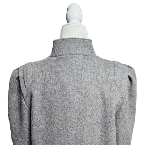 Vintage New York Girl gray feels like wool pea coat jacket size 11 - Picture 9 of 15